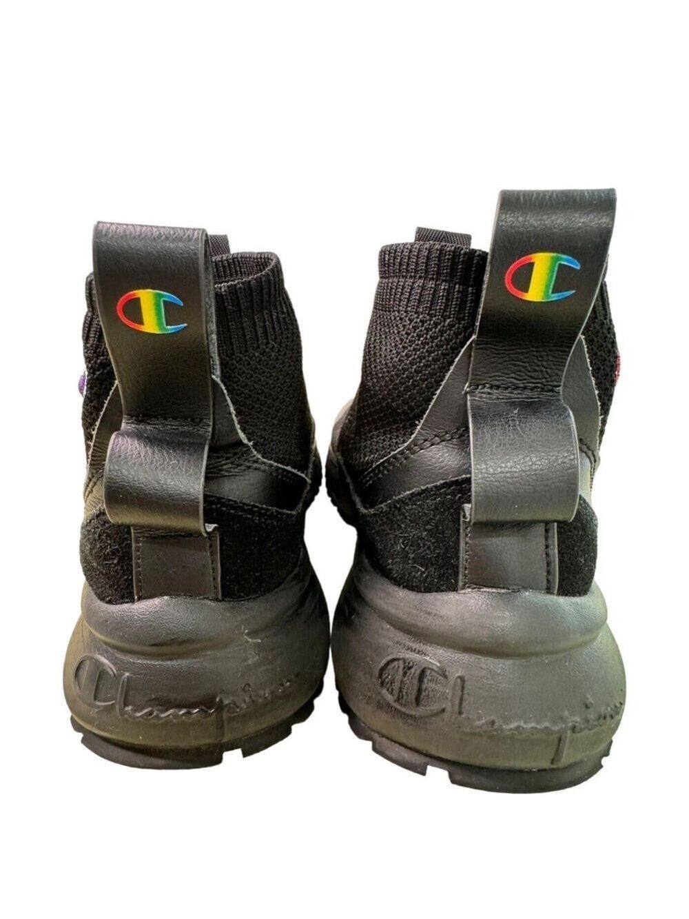 Champion Youth RF Mid Top Pull On Sneakers Rainbow Sneakers Boys US 5.5/EU 38 - Picture 3 of 6